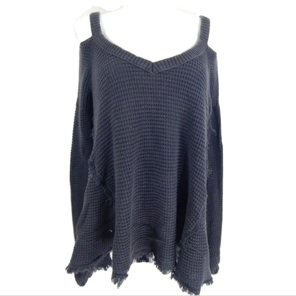 Free People Moonshine Cold Shoulder Sweater